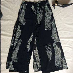 Vintage Split Sheer Palazzo Pants